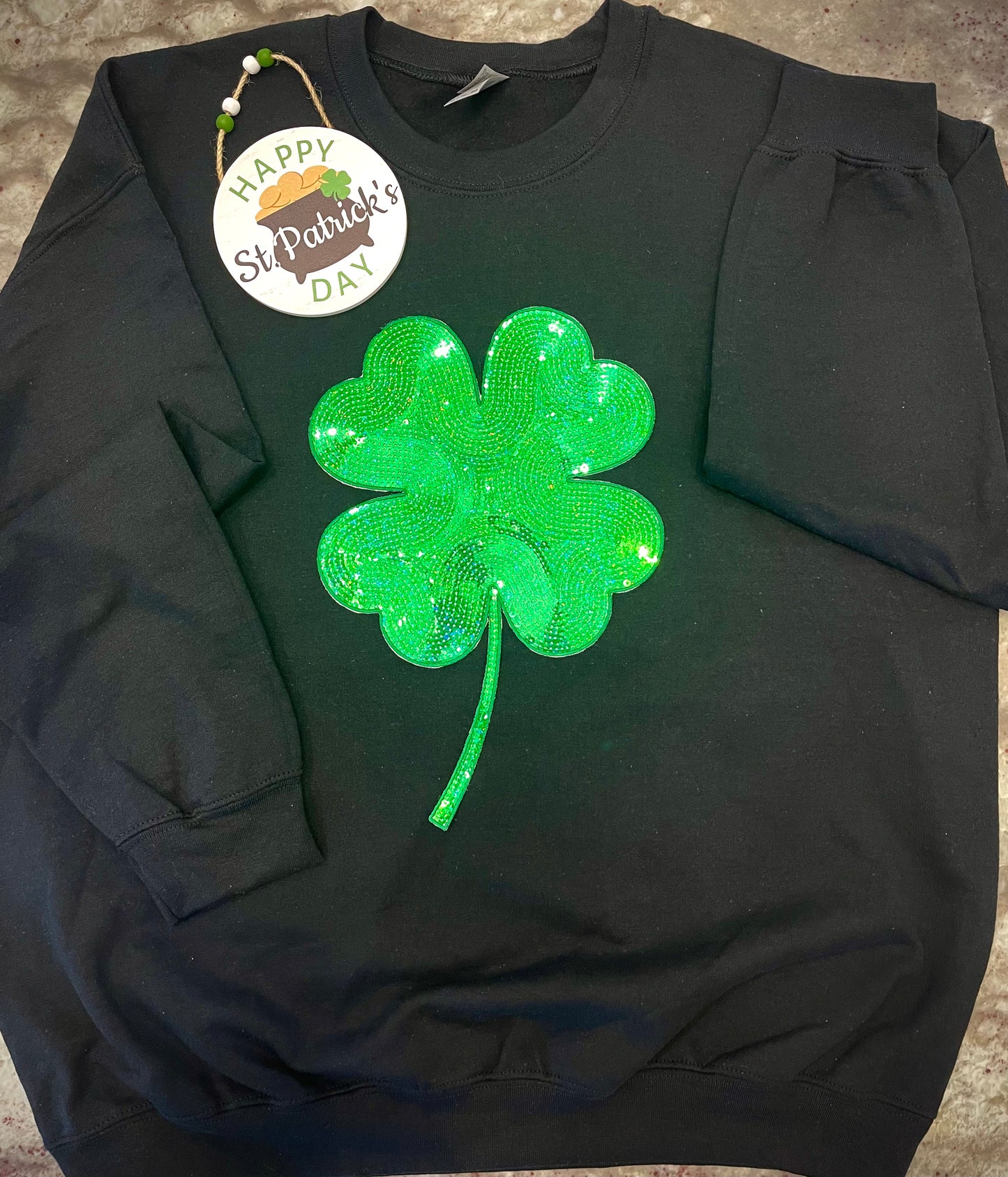 Shamrock Sequin Patch